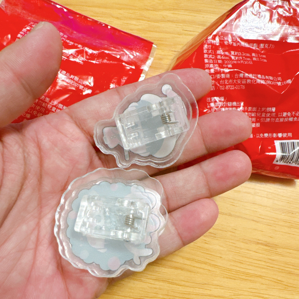 <木木·仕事部屋 Mu Mu Studio> 小瓜呆 脆笛酥 聖誕節 聖誕老人 聖誕花圈 壓克力夾 造型夾 文具夾 限定-細節圖4