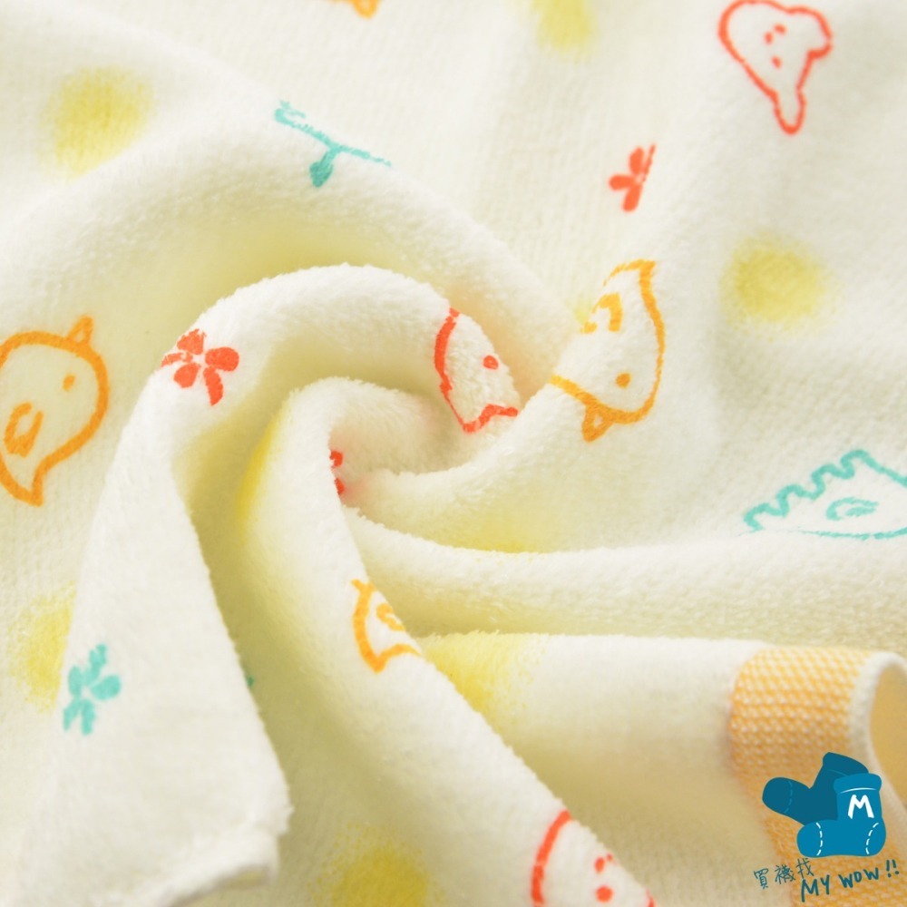 [小毛巾]動物歡樂會 剪絨童巾 27X53CM 雙鶴 吸水毛巾 兒童毛巾 擦臉巾 柔軟毛巾 台灣毛巾 NO.1530-細節圖3