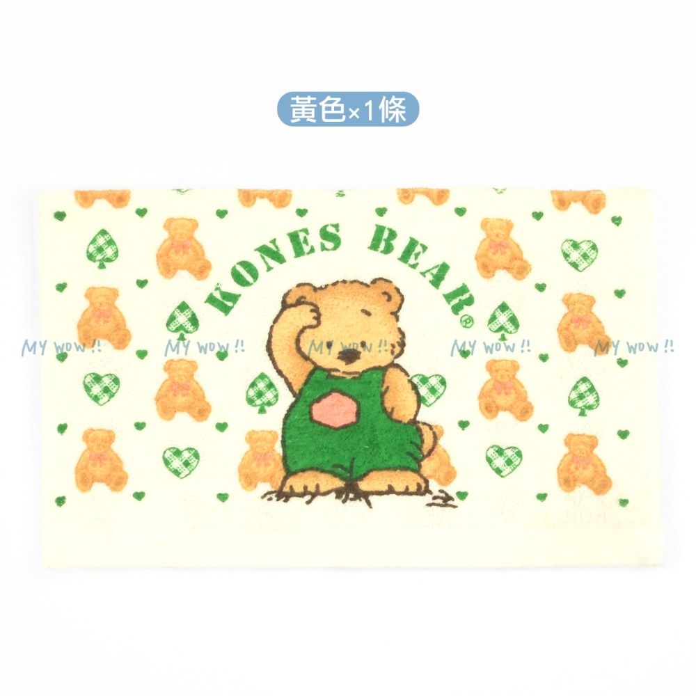[童巾] Kones愛心熊童巾 27X52cm 毛巾家族 珂妮斯 毛巾 吸水 台灣製 NO.167 麥襪企業社-規格圖6