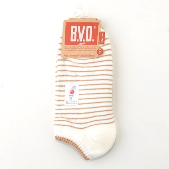 BVD 船型氣墊襪 22-25 CM #時尚 #雅痞風 B.V.D. 帆船襪 厚襪 氣墊襪 船襪 色襪 女襪 B208-規格圖4