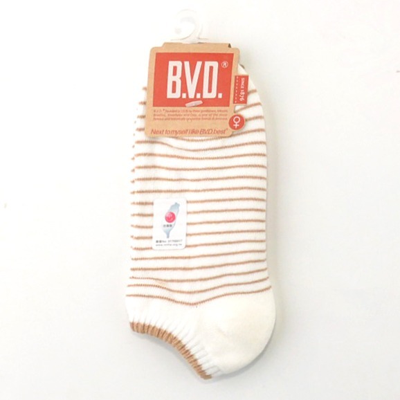 BVD 船型氣墊襪 22-25 CM #時尚 #雅痞風 B.V.D. 帆船襪 厚襪 氣墊襪 船襪 色襪 女襪-規格圖4