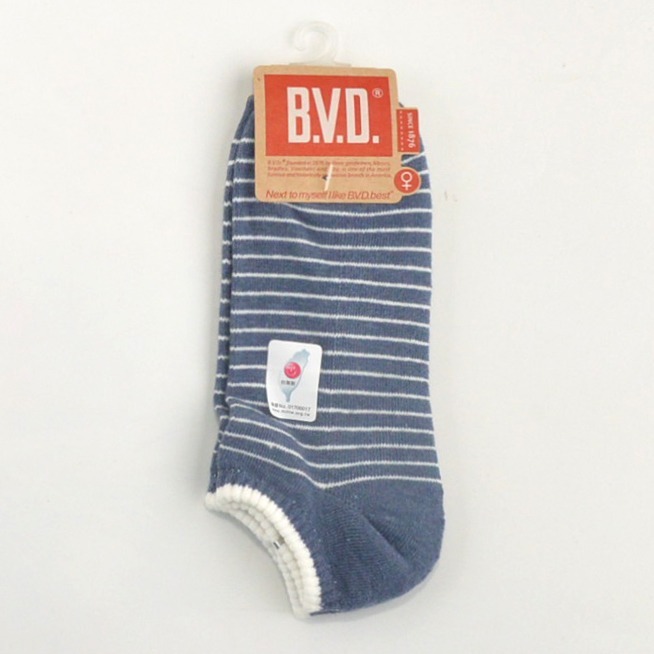 BVD 船型氣墊襪 22-25 CM #時尚 #雅痞風 B.V.D. 帆船襪 厚襪 氣墊襪 船襪 色襪 女襪-規格圖4