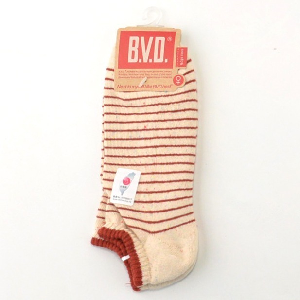 BVD 船型氣墊襪 22-25 CM #時尚 #雅痞風 B.V.D. 帆船襪 厚襪 氣墊襪 船襪 色襪 女襪 B208-規格圖4