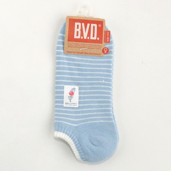 BVD 船型氣墊襪 22-25 CM #時尚 #雅痞風 B.V.D. 帆船襪 厚襪 氣墊襪 船襪 色襪 女襪-規格圖4