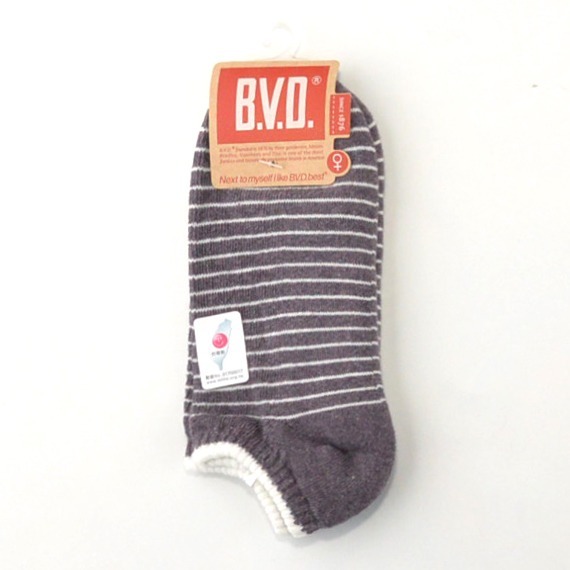 BVD 船型氣墊襪 22-25 CM #時尚 #雅痞風 B.V.D. 帆船襪 厚襪 氣墊襪 船襪 色襪 女襪-規格圖4