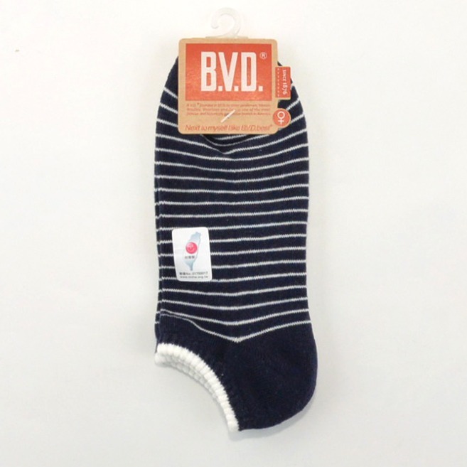 BVD 船型氣墊襪 22-25 CM #時尚 #雅痞風 B.V.D. 帆船襪 厚襪 氣墊襪 船襪 色襪 女襪-規格圖4