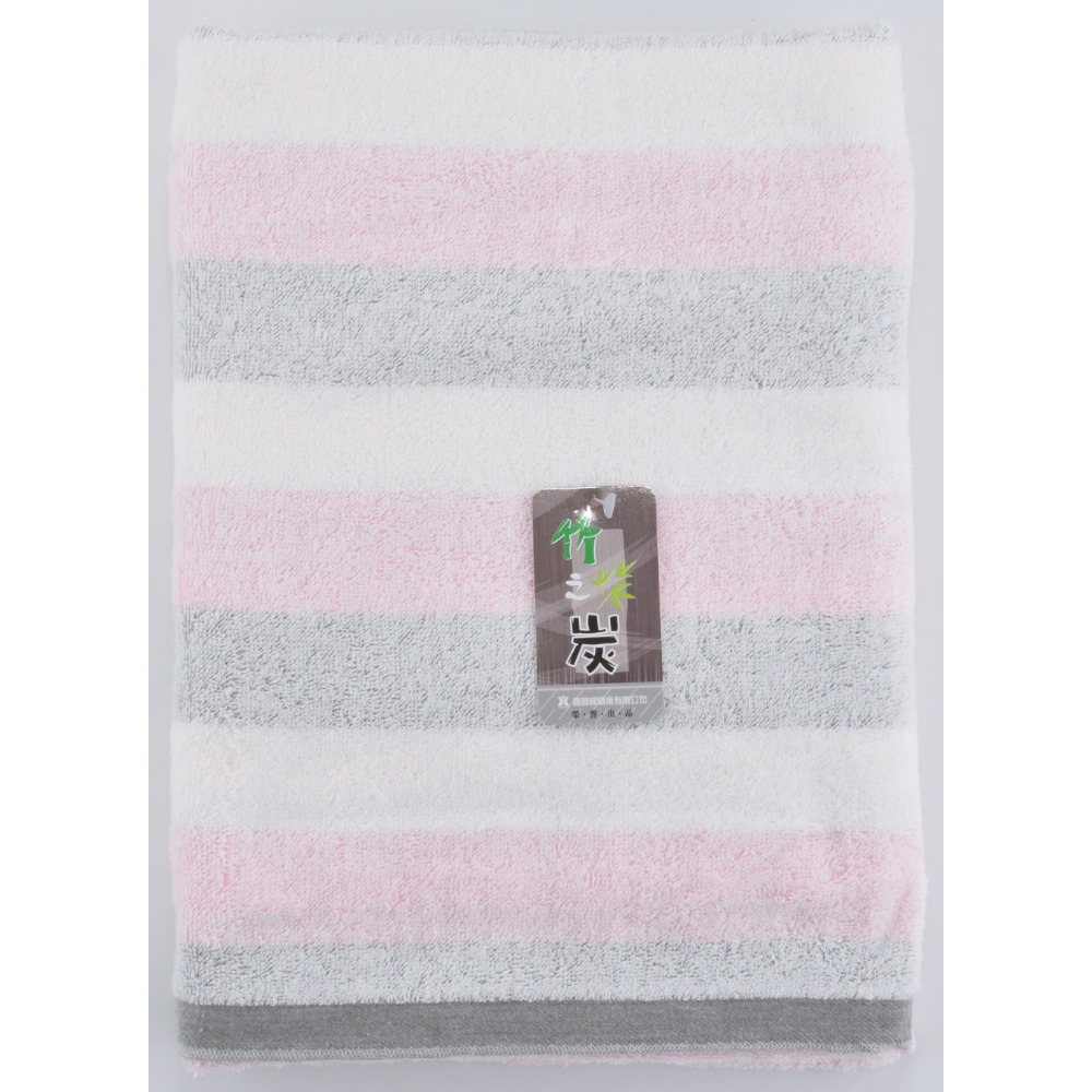 [浴巾] KONES 三色竹炭浴巾 一般厚度 純棉浴巾 吸水浴巾 包巾 珂妮絲 麥襪企業社 KONES-403 喜帥-規格圖5