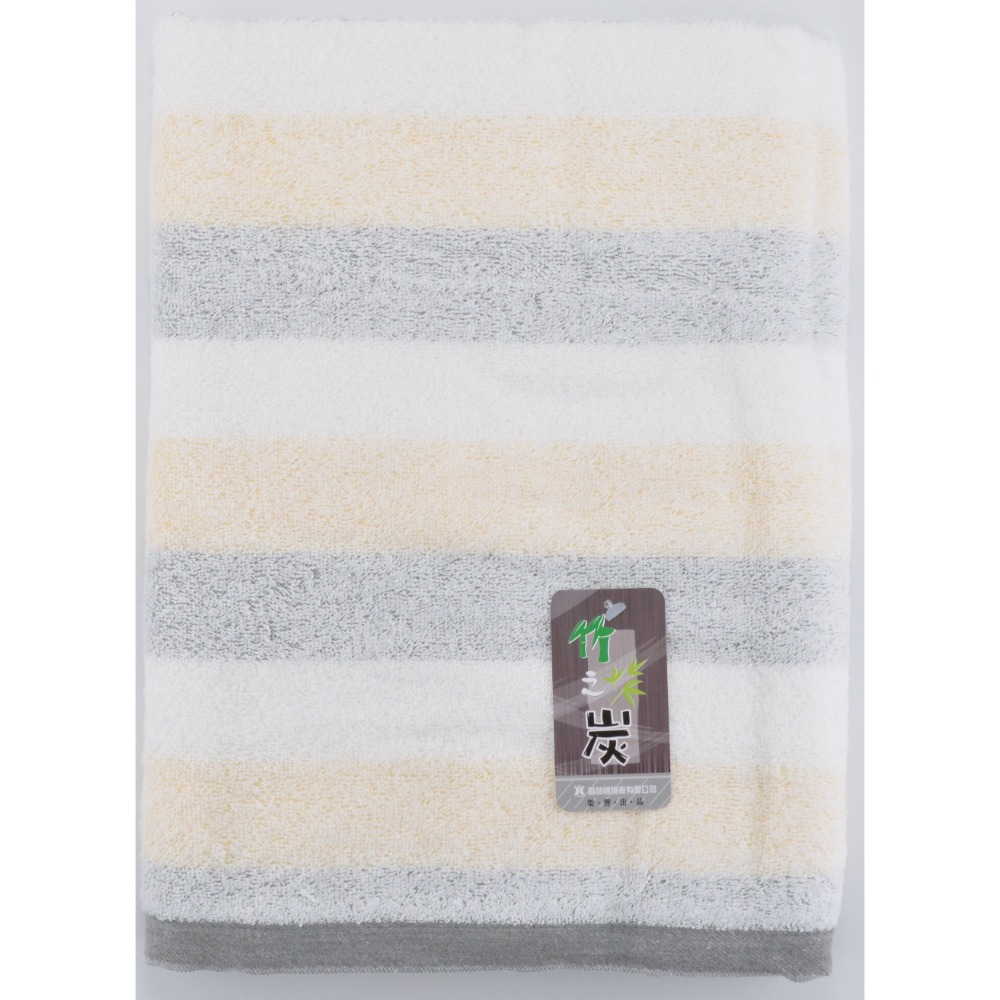 [浴巾] KONES 三色竹炭浴巾 一般厚度 純棉浴巾 吸水浴巾 包巾 珂妮絲 麥襪企業社 KONES-403 喜帥-規格圖5