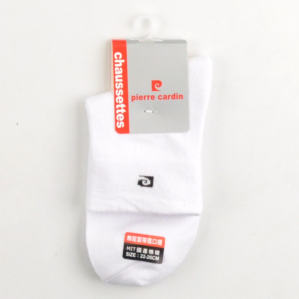 皮爾卡登 1/2無鬆緊帶寬口襪 短襪 學生襪 22-26CM 寬口襪 無痕襪 1/2襪 NO.PC-203 麥襪企業社-規格圖5