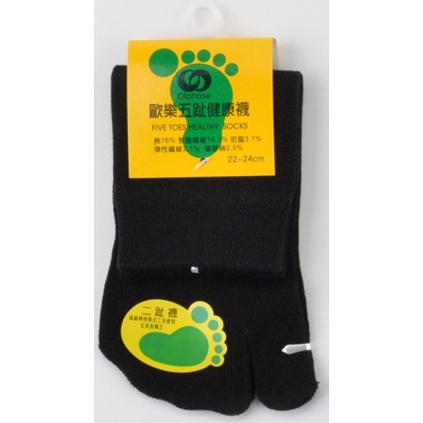 Olohose 二趾1/2短襪 22-24CM 歐樂五趾襪 精梳棉 二趾襪 分趾襪 夾腳襪 木屐襪 NO.GL2001-規格圖4