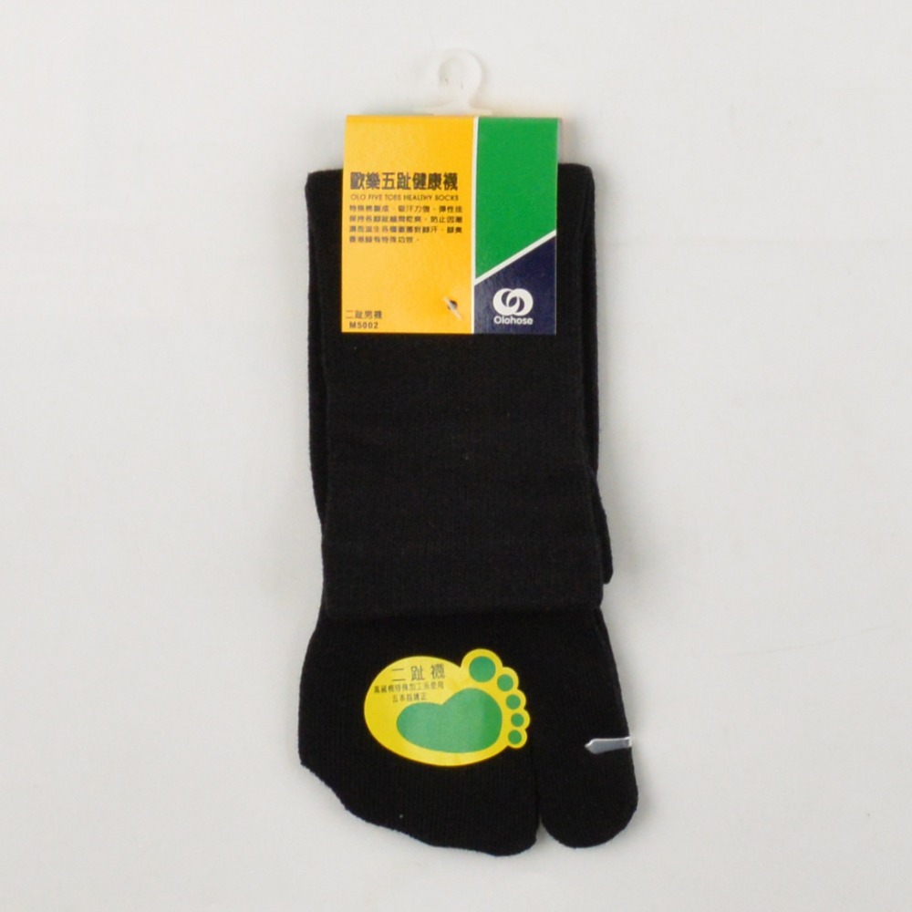 Olohose 二趾小腿襪 歐樂五趾襪 精梳棉 二趾襪 分趾襪 夾腳襪 木屐襪 男襪 M5002-規格圖4