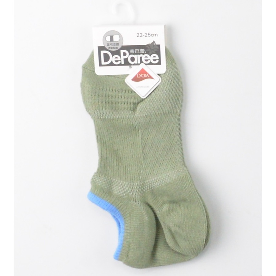 蒂巴蕾 足弓支撐透氣船襪 女襪 運動襪 足弓襪 船型襪 薄襪 LYCRA萊卡 DP21040 麥襪企業社-規格圖5