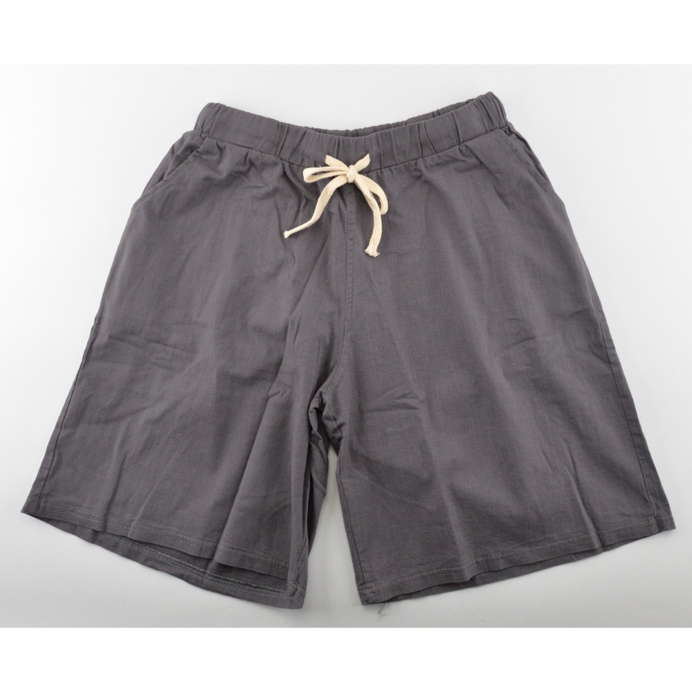 寬鬆棉麻五分褲 短褲 休閒褲 日韓流行款 男女皆可穿 透氣舒適 顯瘦腰身 麥襪企業社-規格圖5