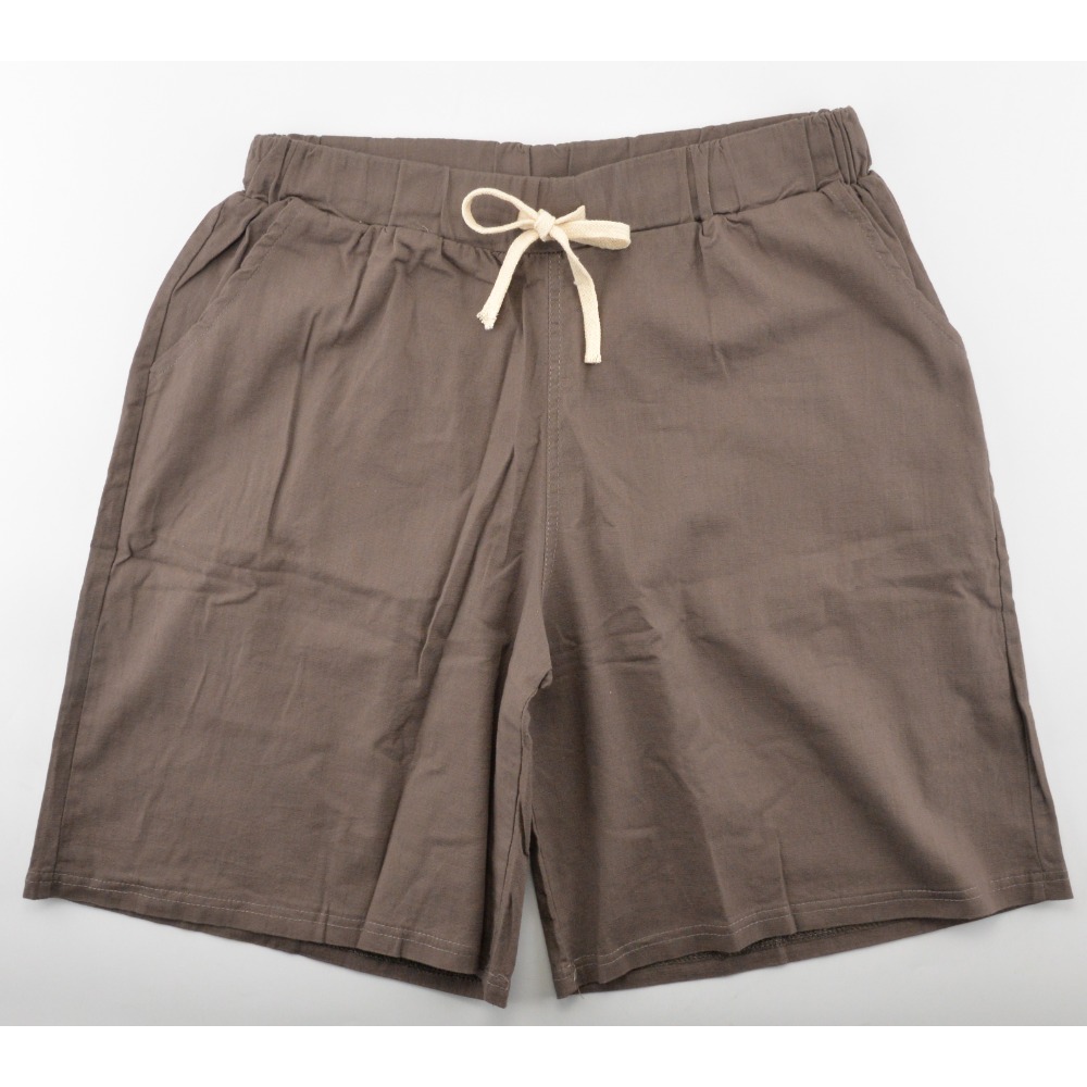 寬鬆棉麻五分褲 短褲 休閒褲 日韓流行款 男女皆可穿 透氣舒適 顯瘦腰身 麥襪企業社-規格圖5