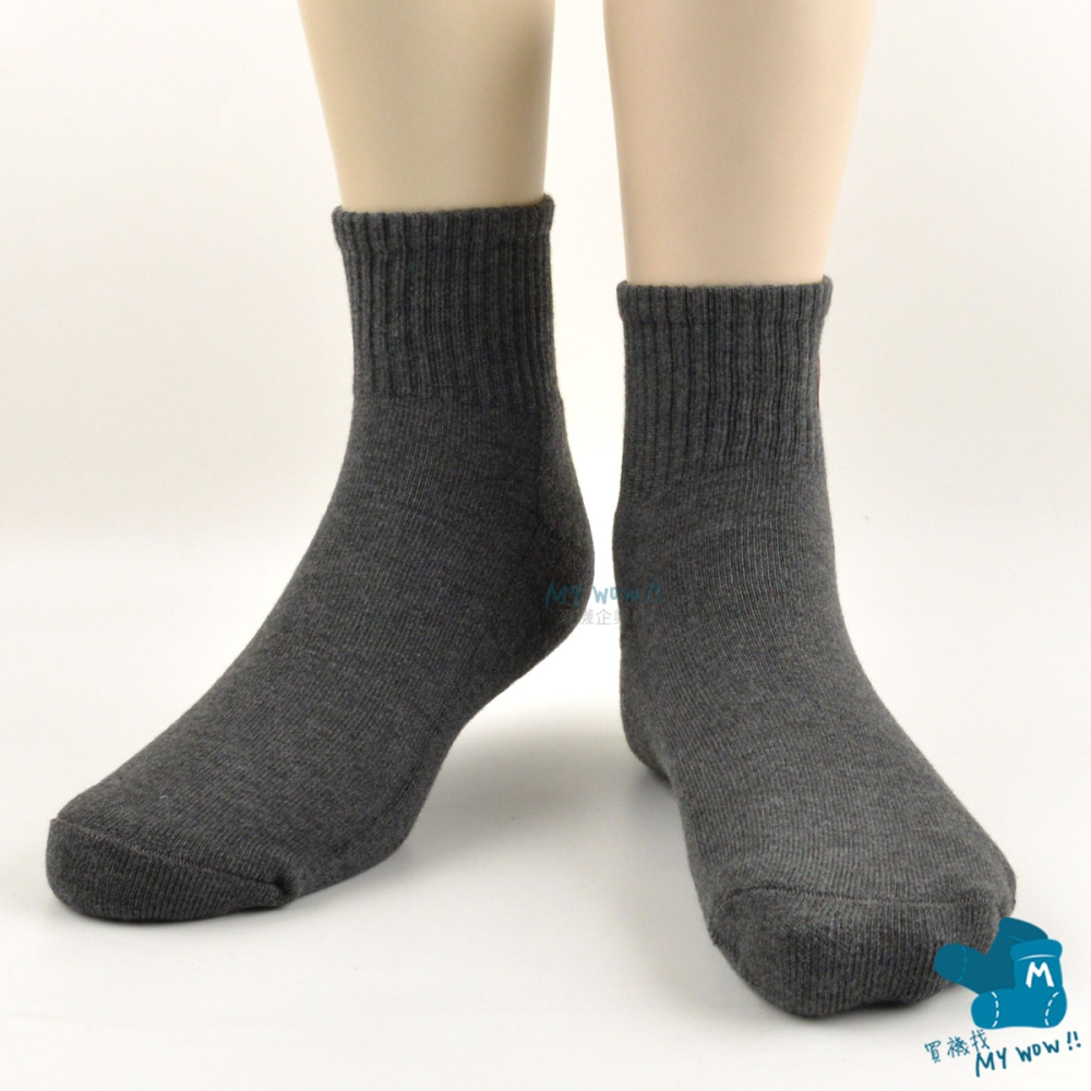 厚底氣墊短襪 1/2 短筒襪 短襪 毛巾底 學生襪 行軍襪 運動襪 毛巾襪 氣墊襪 厚襪 台灣製 日耀 NO.R02-細節圖3
