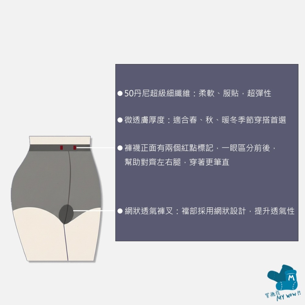 Nonno 超級彈性彩色褲襪 微透膚褲襪 天鵝絨 50丹尼 儂儂 褲襪 內搭 保暖襪 顯瘦襪 麥襪 9886-細節圖3