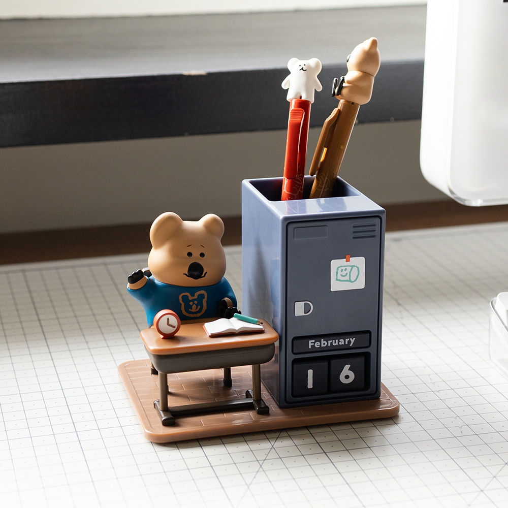 預購｜Dinotaeng 可愛矮袋鼠置物櫃模型萬年曆 桌曆-細節圖4