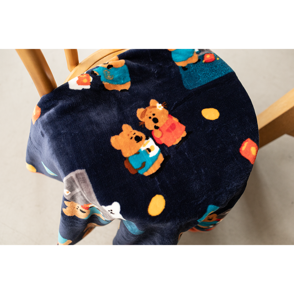 預購｜Dinotaeng 可愛矮袋鼠Quokka暖暖毛毯 毛毯 小涼被 共三款-細節圖5