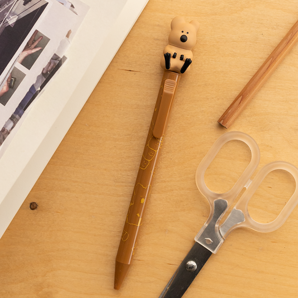 預購｜Dinotaeng 可愛矮袋鼠系列 Quokka Bobo造型0.8mm圓珠筆 原子筆 書寫筆 多款-細節圖3