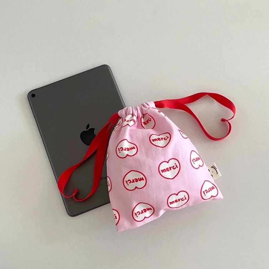 ʜᴀʀᴜᴅᴀɪʟʏ🌙  預購｜0235m 多款日常風棉麻束口包 束口袋 拉鍊小包 生理用品包 隨身包-細節圖5