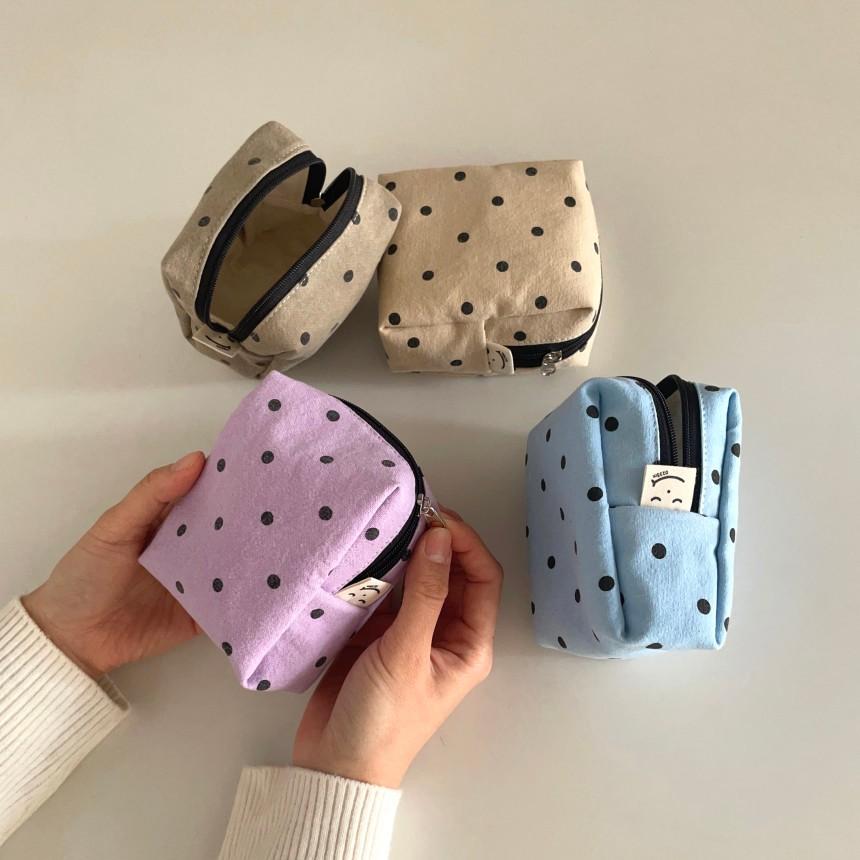 ʜᴀʀᴜᴅᴀɪʟʏ🌙  預購｜0235m 多款日常風棉麻束口包 束口袋 拉鍊小包 生理用品包 隨身包-細節圖6