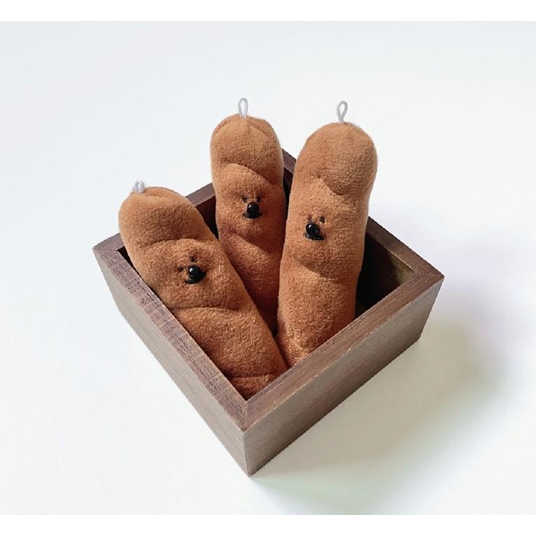 ʜᴀʀᴜᴅᴀɪʟʏ🌙  預購｜d.with 麵包棍Quokka 糰子比熊可愛絨毛吊飾 掛飾 鑰匙圈 多款-細節圖2