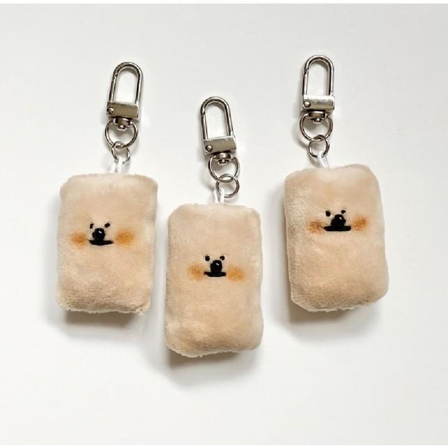 ʜᴀʀᴜᴅᴀɪʟʏ🌙  預購｜d.with 麵包棍Quokka 糰子比熊可愛絨毛吊飾 掛飾 鑰匙圈 多款-細節圖7