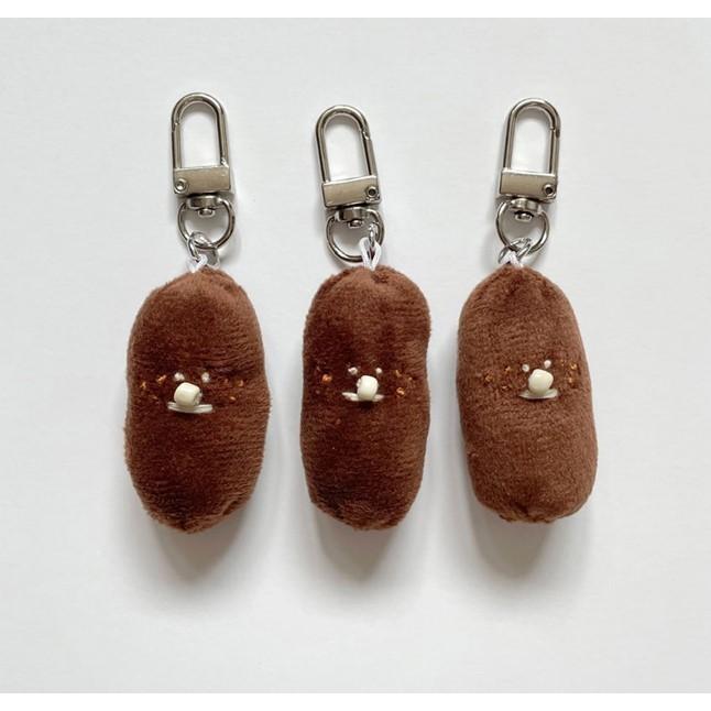 ʜᴀʀᴜᴅᴀɪʟʏ🌙  預購｜d.with 麵包棍Quokka 糰子比熊可愛絨毛吊飾 掛飾 鑰匙圈 多款-細節圖8
