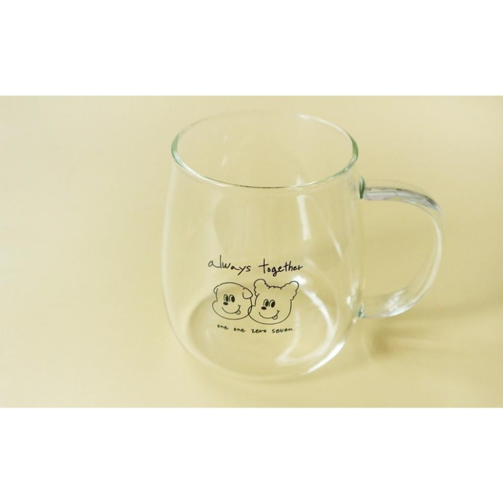 ʜᴀʀᴜᴅᴀɪʟʏ🌙  預購｜1107 alwaystogether 400ml 手把玻璃杯 飲料杯 牛奶杯 水杯-細節圖4