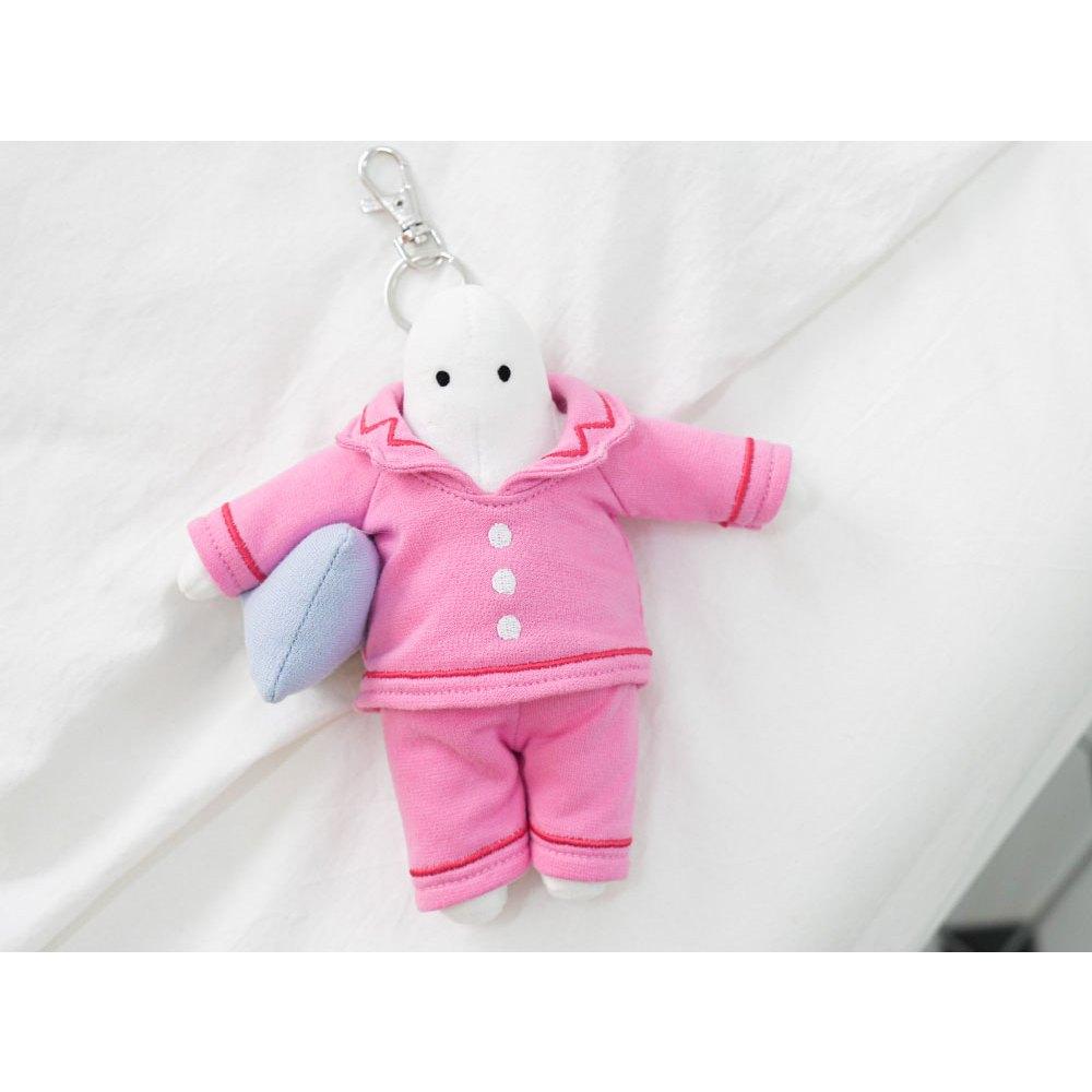 ʜᴀʀᴜᴅᴀɪʟʏ🌙 預購｜Mr.Donothing Plush keyring懶惰先生睡衣鑰匙圈  慵懶娃娃吊飾 裝飾-細節圖2