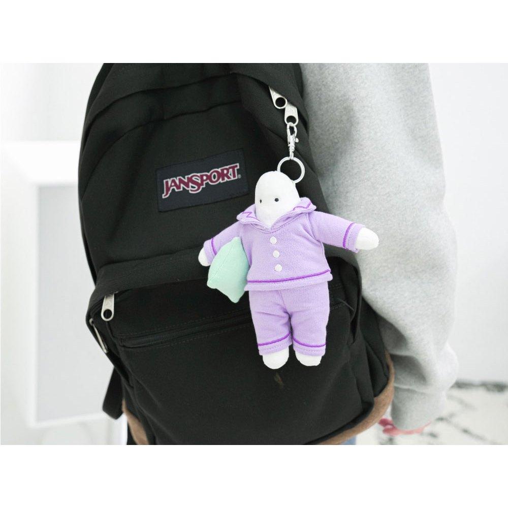 ʜᴀʀᴜᴅᴀɪʟʏ🌙 預購｜Mr.Donothing Plush keyring懶惰先生睡衣鑰匙圈  慵懶娃娃吊飾 裝飾-細節圖8