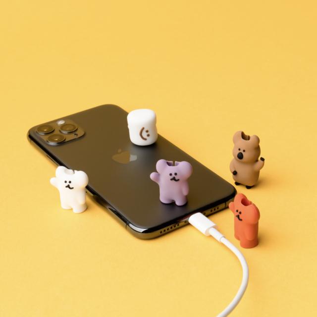 ʜᴀʀᴜᴅᴀɪʟʏ🌙 部分有貨｜dinotaeng Quokka Marsh Cable Protector 充電線保護-細節圖6