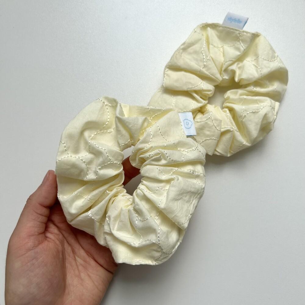 ʜᴀʀᴜᴅᴀɪʟʏ🌙  預購｜skyfolio 可愛雲朵刺繡髮圈 大腸圈 造型髮圈 可愛髮飾 綁頭髮束飾品-細節圖9