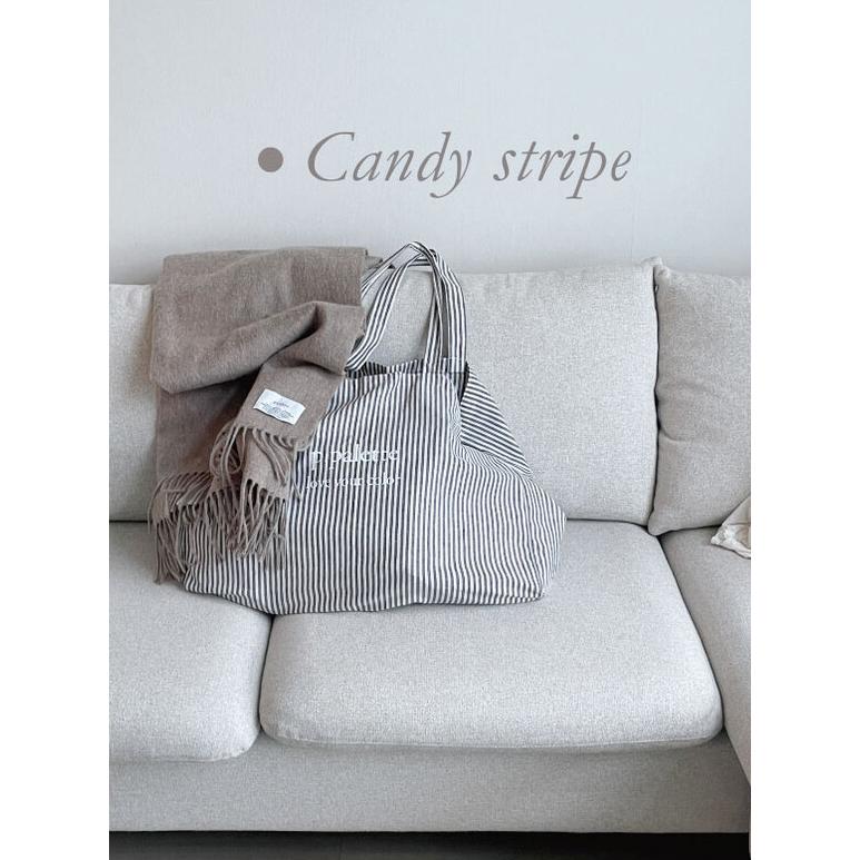 ʜᴀʀᴜᴅᴀɪʟʏ🌙  部分有貨｜p.palette 素面logo系列棉麻肩背包 側背包 外出包 購物袋 旅行包袋 共四-細節圖3