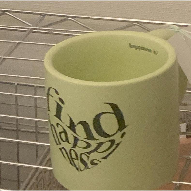 ʜᴀʀᴜᴅᴀɪʟʏ🌙  預購｜韓國文創 Happiness cup 青蘋果綠 260ml 陶瓷 馬克杯 水杯-細節圖2