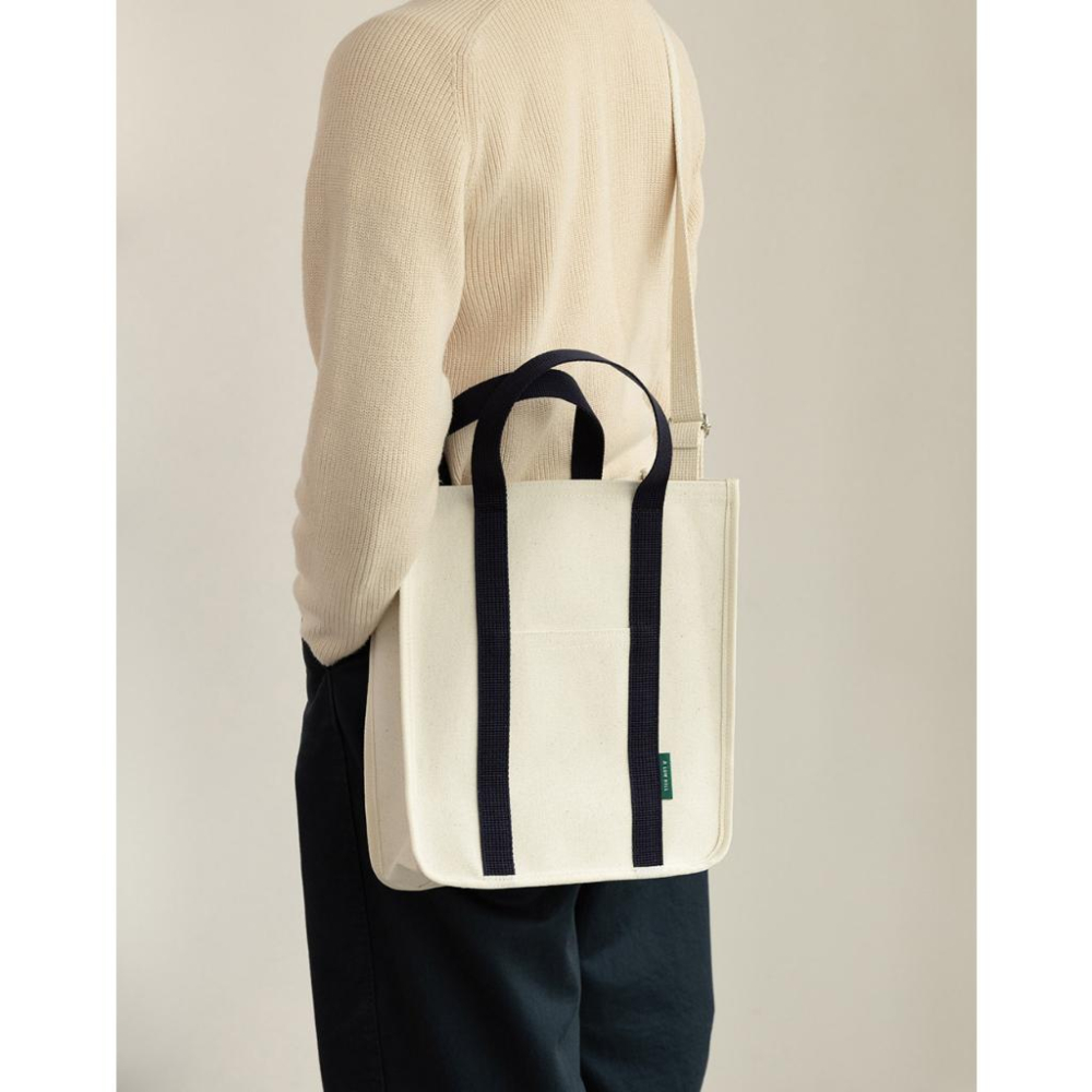 ʜᴀʀᴜᴅᴀɪʟʏ🌙  預購｜livework 黑白撞色包邊棉麻手提包 側背包 肩背包 外出包 斜背包 共三款-細節圖8