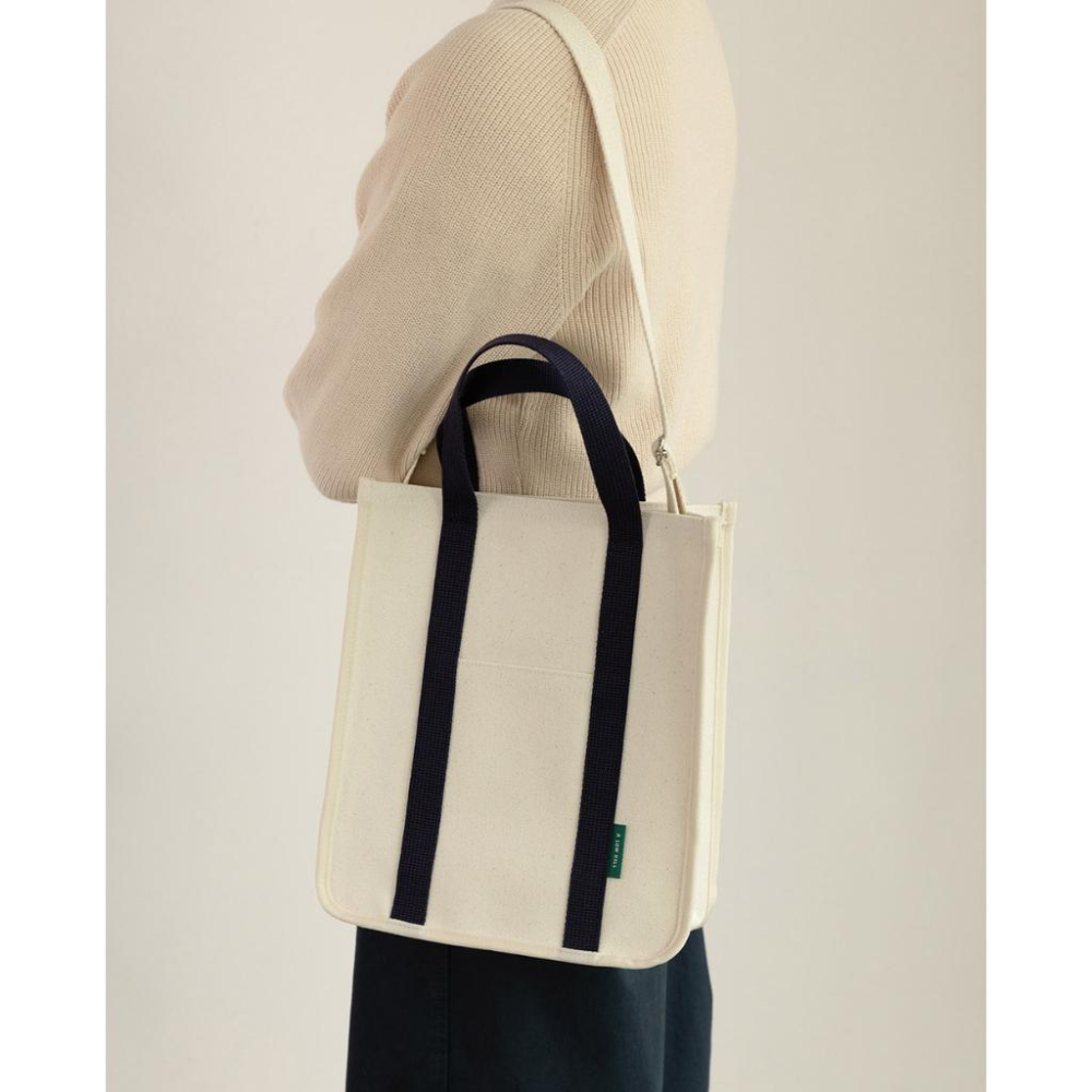 ʜᴀʀᴜᴅᴀɪʟʏ🌙  預購｜livework 黑白撞色包邊棉麻手提包 側背包 肩背包 外出包 斜背包 共三款-細節圖9