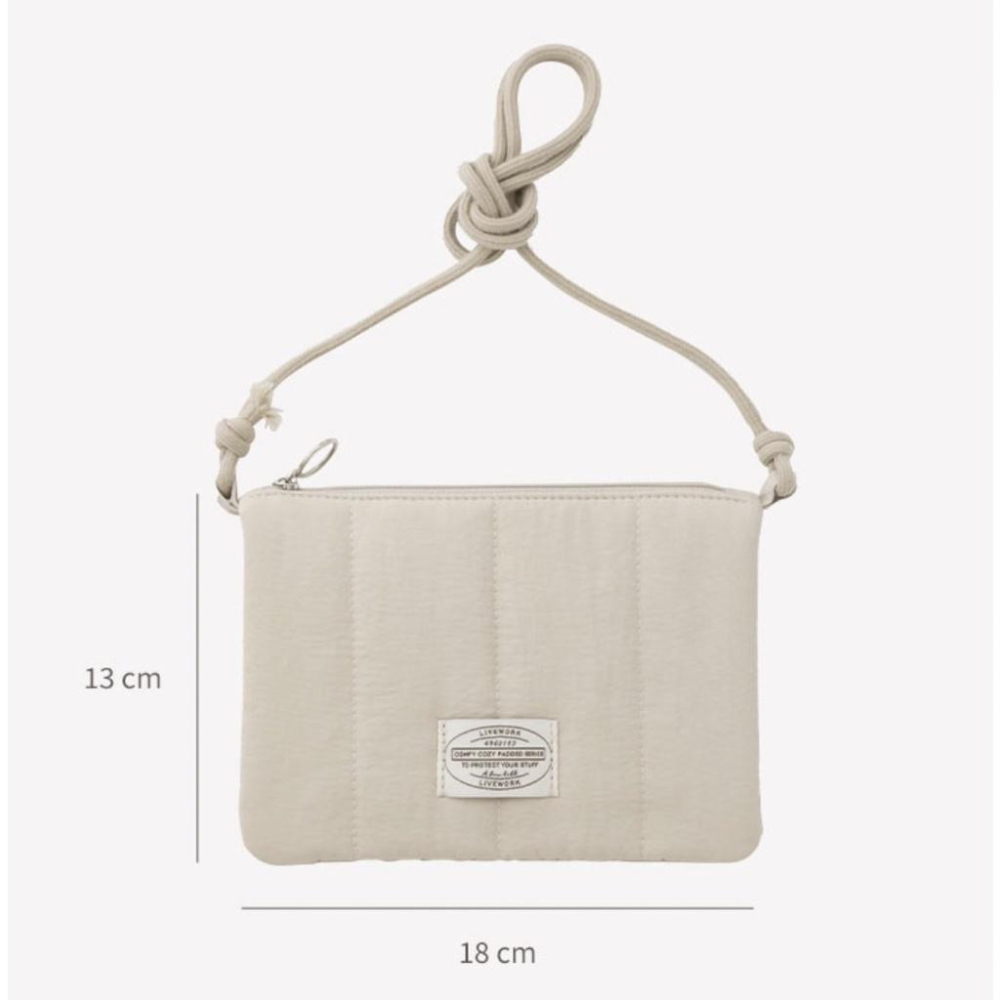 ʜᴀʀᴜᴅᴀɪʟʏ🌙  預購｜Livework Comfy Cozy 直線車棉斜背包 車棉側背包 隨身小包-細節圖9