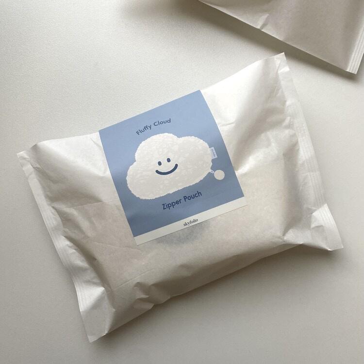 ʜᴀʀᴜᴅᴀɪʟʏ🌙  預購｜Skyfolio 微笑雲朵毛毛零錢包 造型零錢包 收納包-細節圖6
