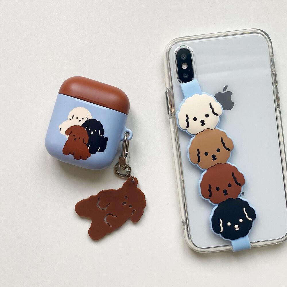 ʜᴀʀᴜᴅᴀɪʟʏ🌙 預購｜韓國 millandmoi 可愛貴賓狗狗 松鼠 耳機保護殼 硬殼-細節圖2
