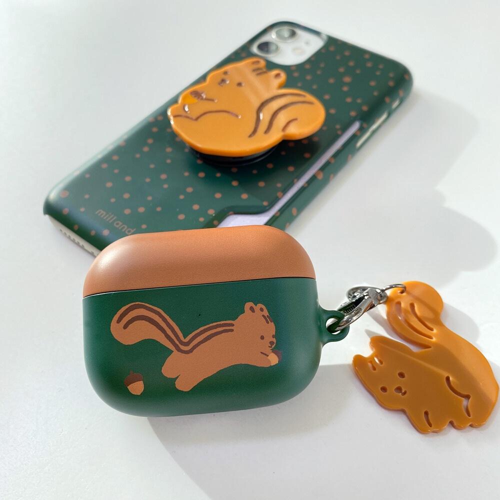 ʜᴀʀᴜᴅᴀɪʟʏ🌙 預購｜韓國 millandmoi 可愛貴賓狗狗 松鼠 耳機保護殼 硬殼-細節圖3