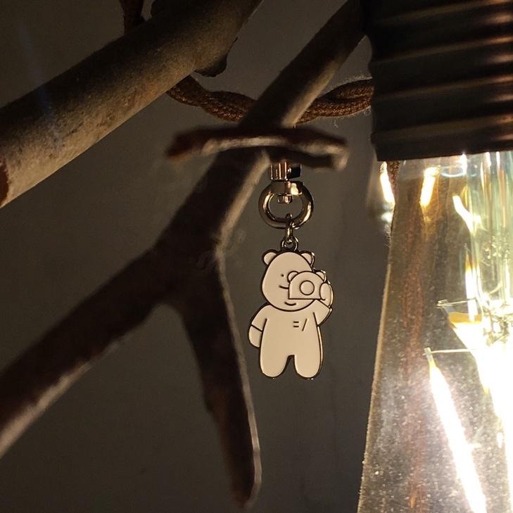 ʜᴀʀᴜᴅᴀɪʟʏ🌙  現貨｜Notthesame 記錄瞬間熊熊金屬吊飾 熊熊金屬鑰匙圈-細節圖3