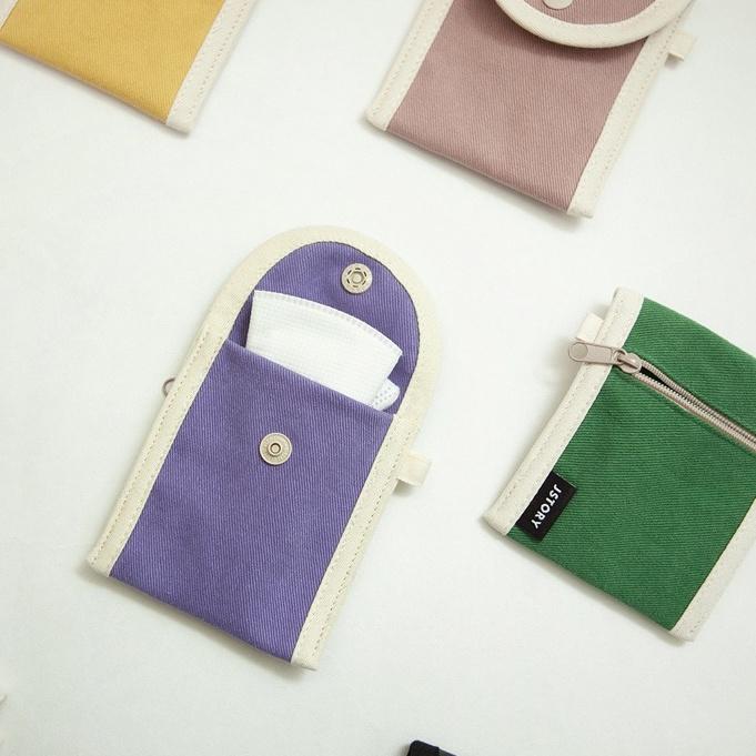 ʜᴀʀᴜᴅᴀɪʟʏ🌙  部分有貨｜Jstory·獨家授權販售  質感迷你隨身收納包 口罩收納小包 隨身卡夾零錢包-細節圖3