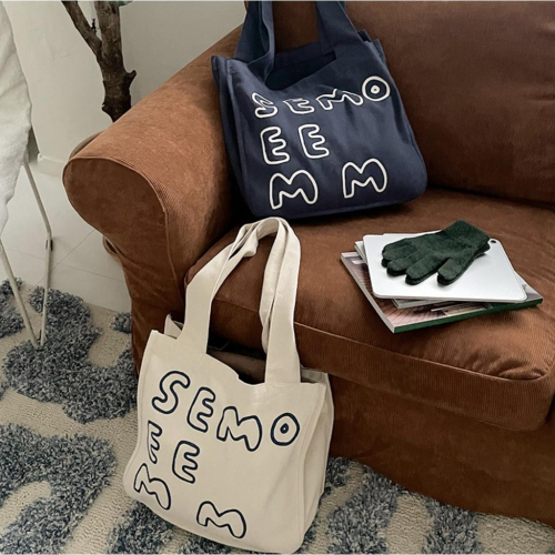 ʜᴀʀᴜᴅᴀɪʟʏ🌙 預購｜SECOND MORNING SEMO BAG 可愛胖胖LOGO大容量帆布包 - ｜ʜᴀʀᴜ ᴅᴀɪʟʏ 🌙 韓國 ...