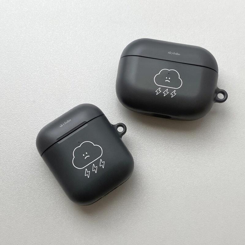 ʜᴀʀᴜᴅᴀɪʟʏ🌙  部分有貨｜skyfolio  線條雲朵耳機殼 硬殼耳機殼 AirPod case pro cas-細節圖4