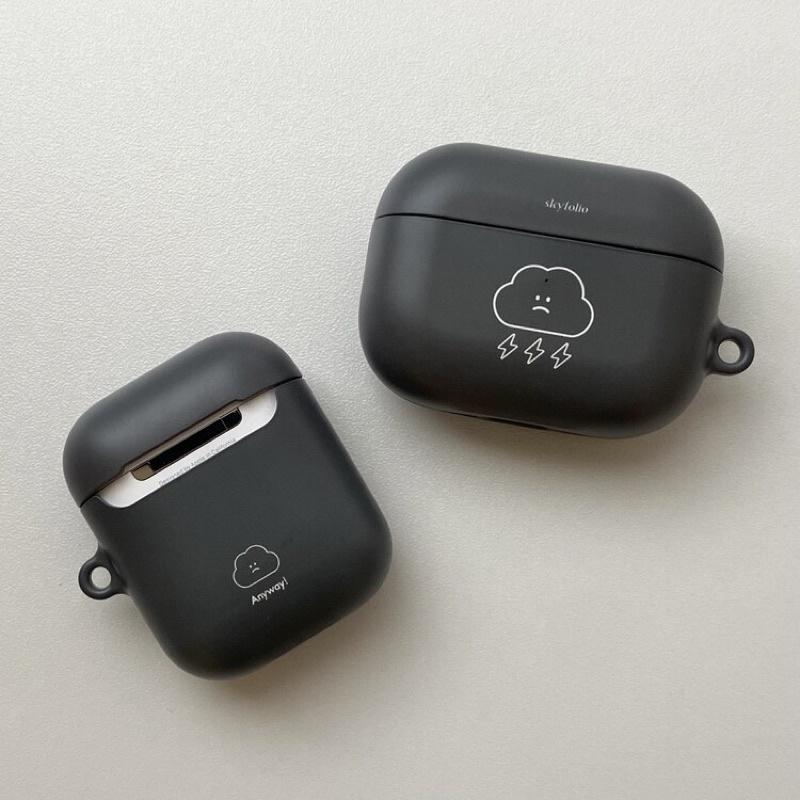 ʜᴀʀᴜᴅᴀɪʟʏ🌙  部分有貨｜skyfolio  線條雲朵耳機殼 硬殼耳機殼 AirPod case pro cas-細節圖5
