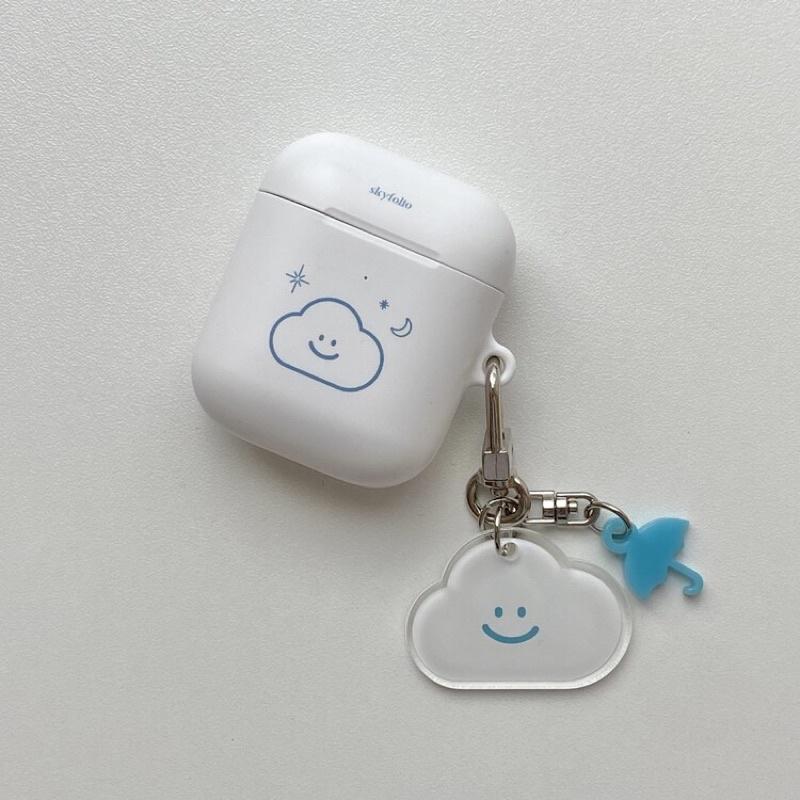 ʜᴀʀᴜᴅᴀɪʟʏ🌙  部分有貨｜skyfolio  線條雲朵耳機殼 硬殼耳機殼 AirPod case pro cas-細節圖7