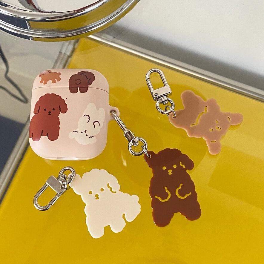 ʜᴀʀᴜᴅᴀɪʟʏ🌙 預購｜ 韓國選物 millandmoi 可愛貴賓狗狗鑰匙圈 可愛狗狗吊飾-細節圖5