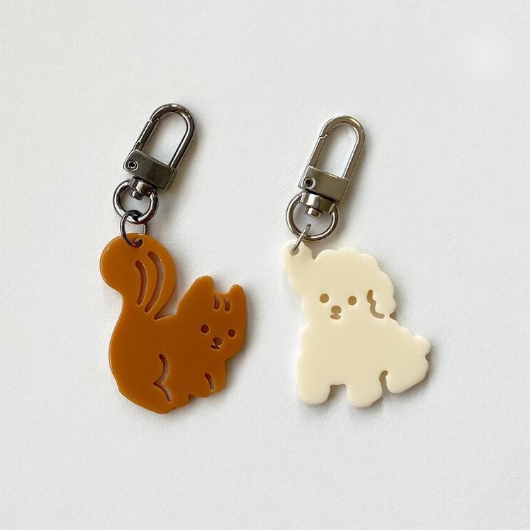 ʜᴀʀᴜᴅᴀɪʟʏ🌙 預購｜ 韓國選物 millandmoi 可愛貴賓狗狗鑰匙圈 可愛狗狗吊飾-細節圖6