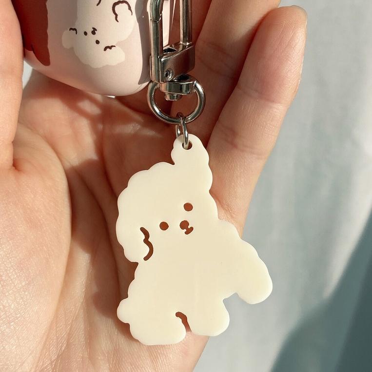 ʜᴀʀᴜᴅᴀɪʟʏ🌙 預購｜ 韓國選物 millandmoi 可愛貴賓狗狗鑰匙圈 可愛狗狗吊飾-細節圖7